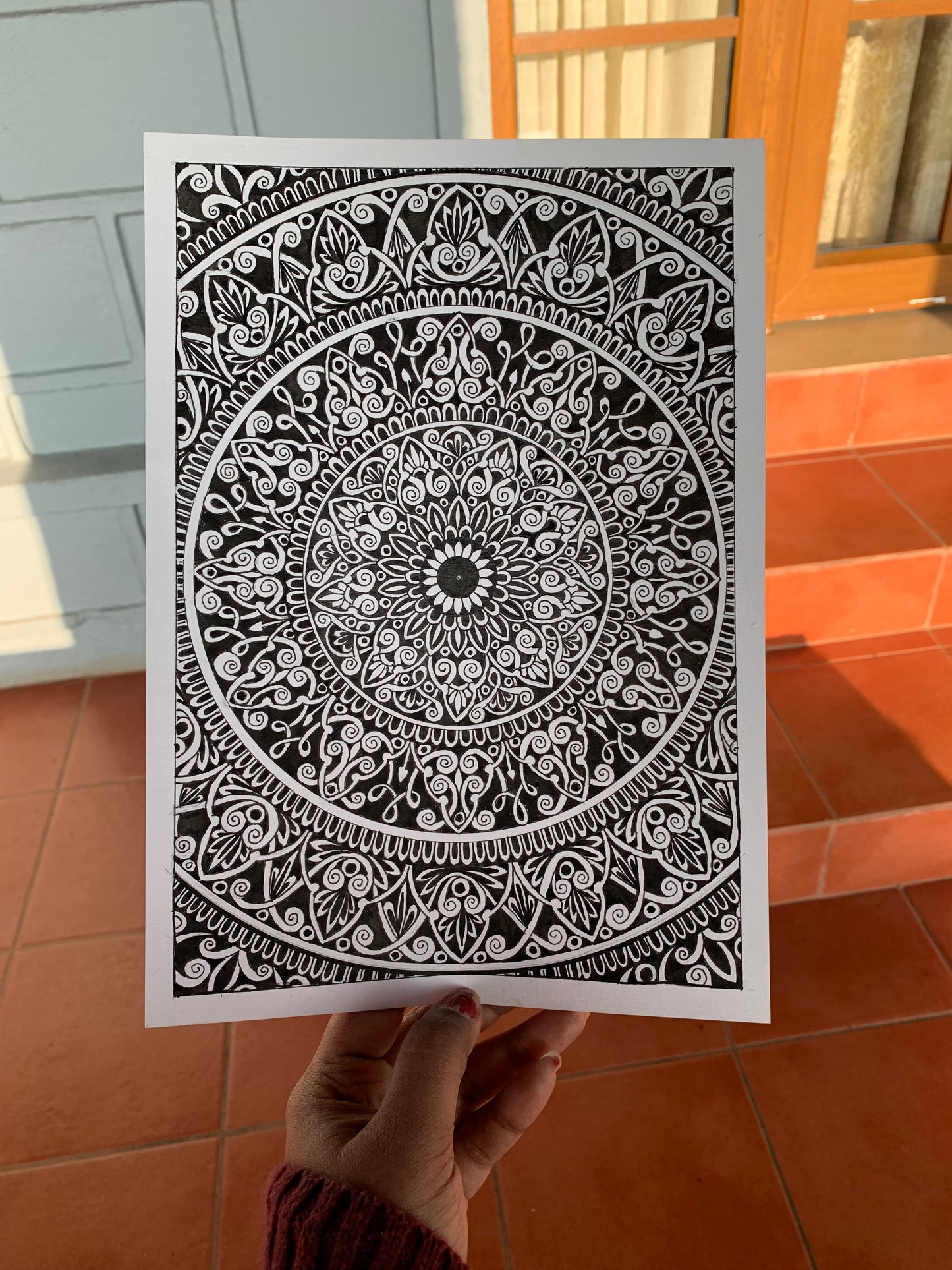 Black and White Mandala