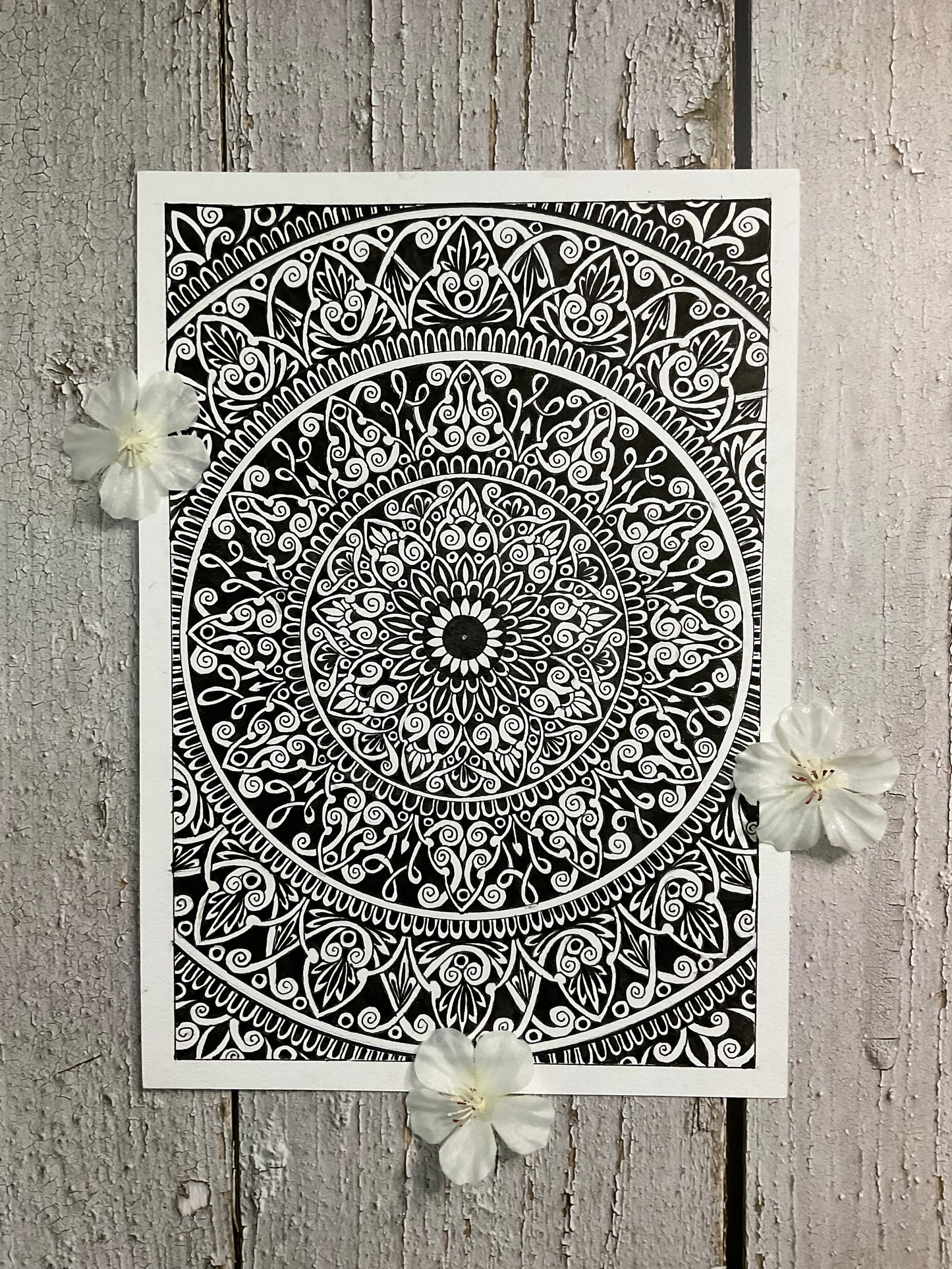 Black and White Mandala