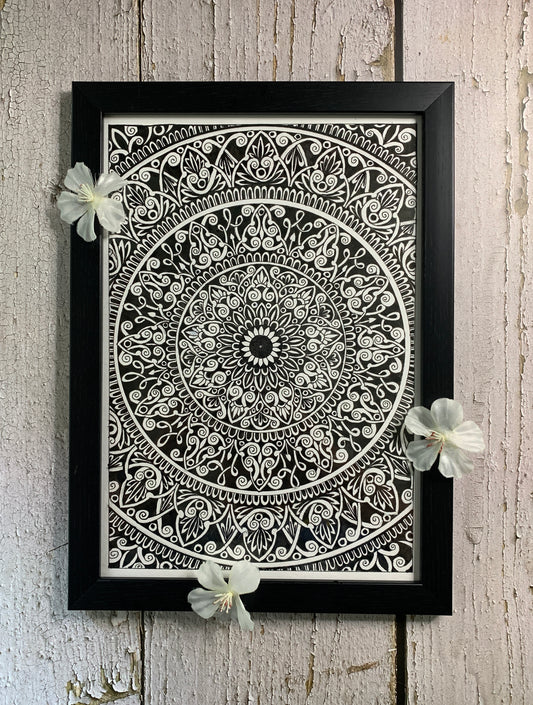 Black and White Mandala