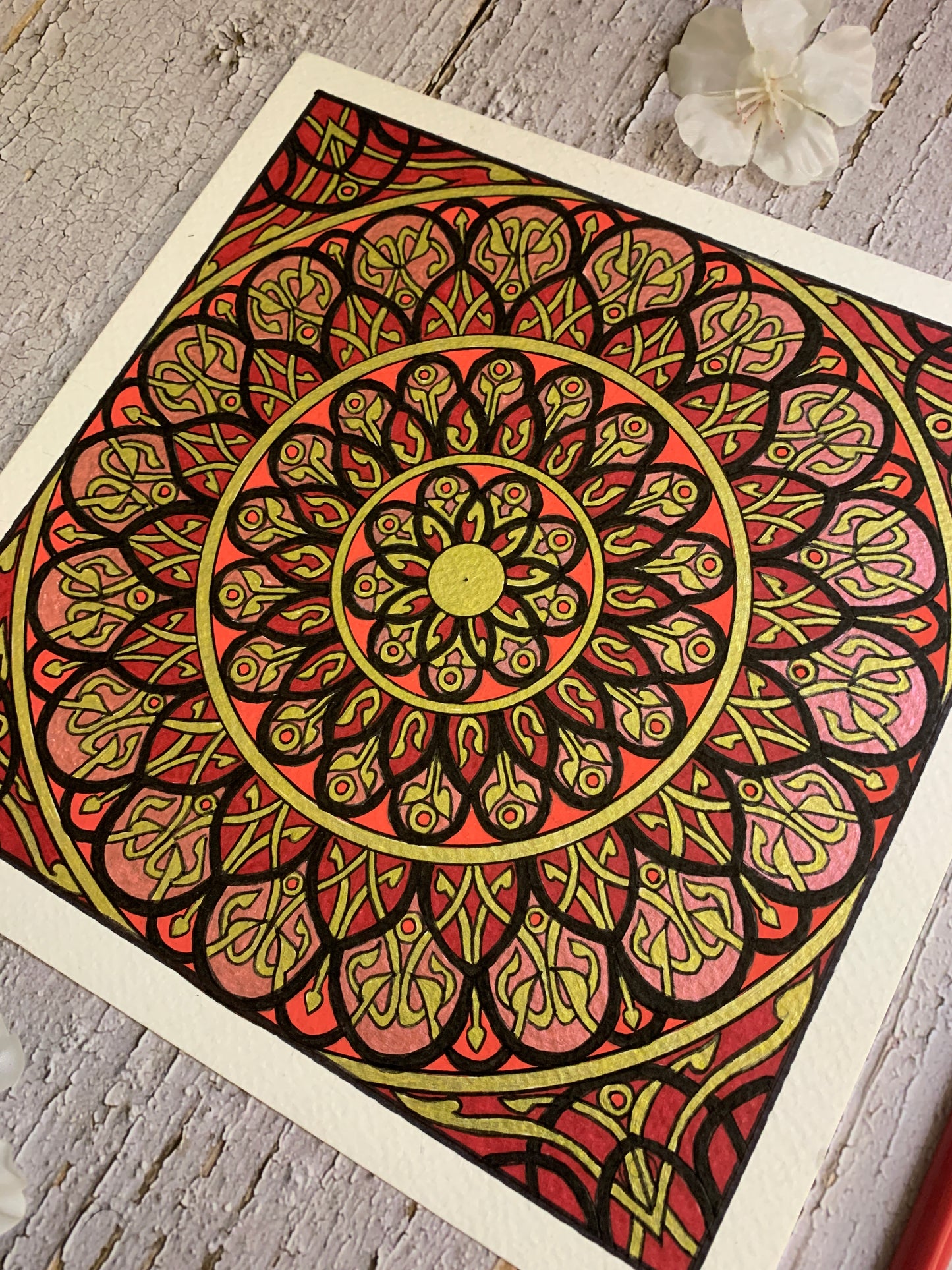 Dagoba Red Mandala