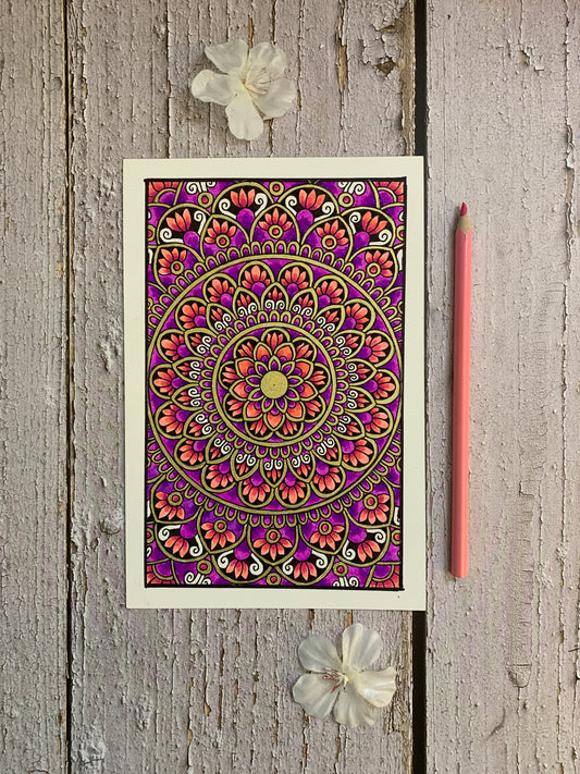 Esha Purple Mandala