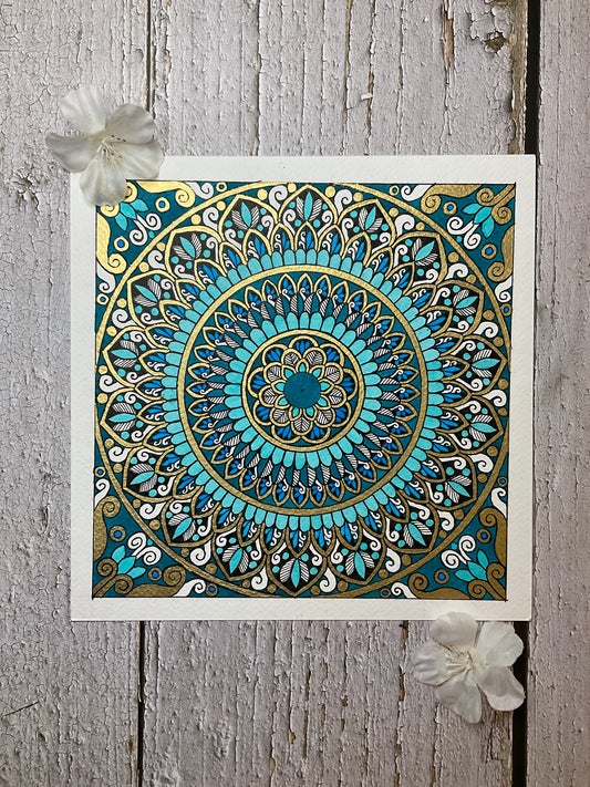 Mandela Teal Mandala