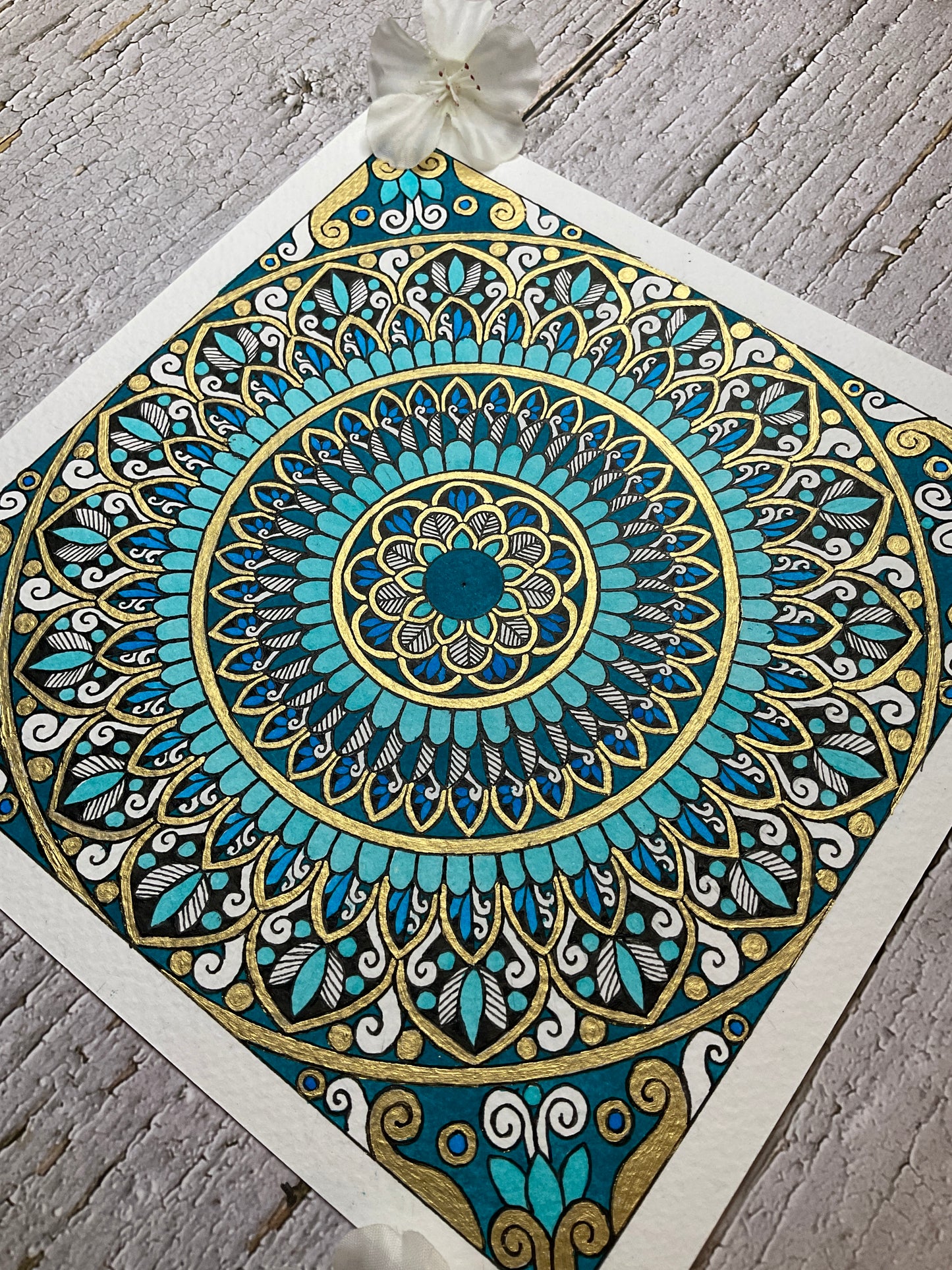 Mandela Teal Mandala