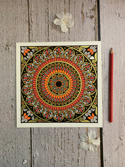 Meena Orange Mandala