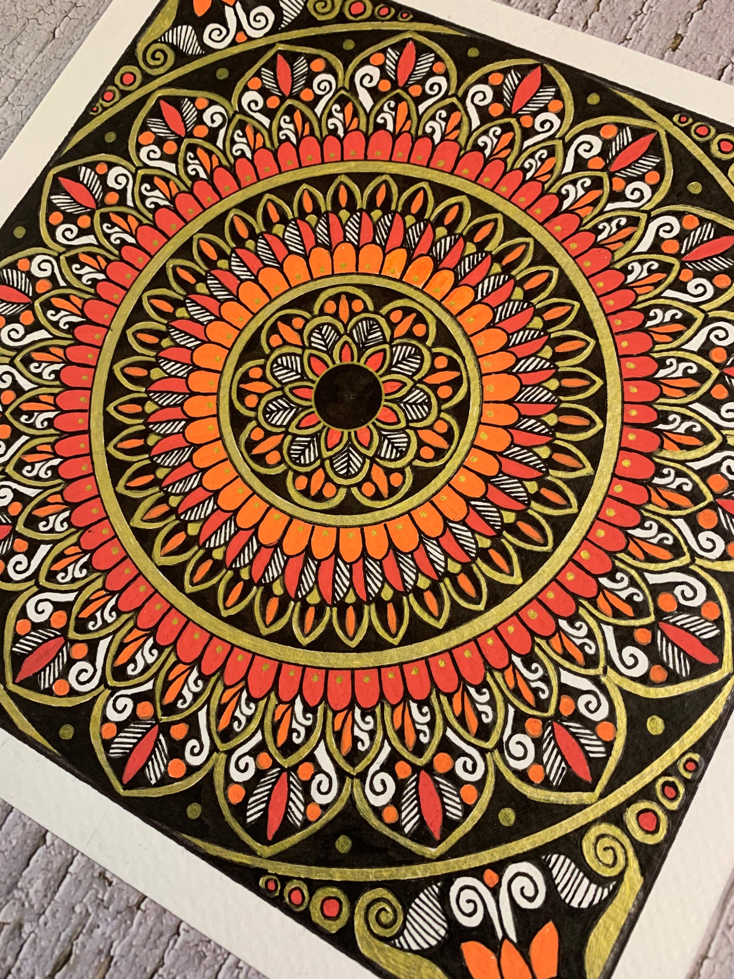 Meena Orange Mandala