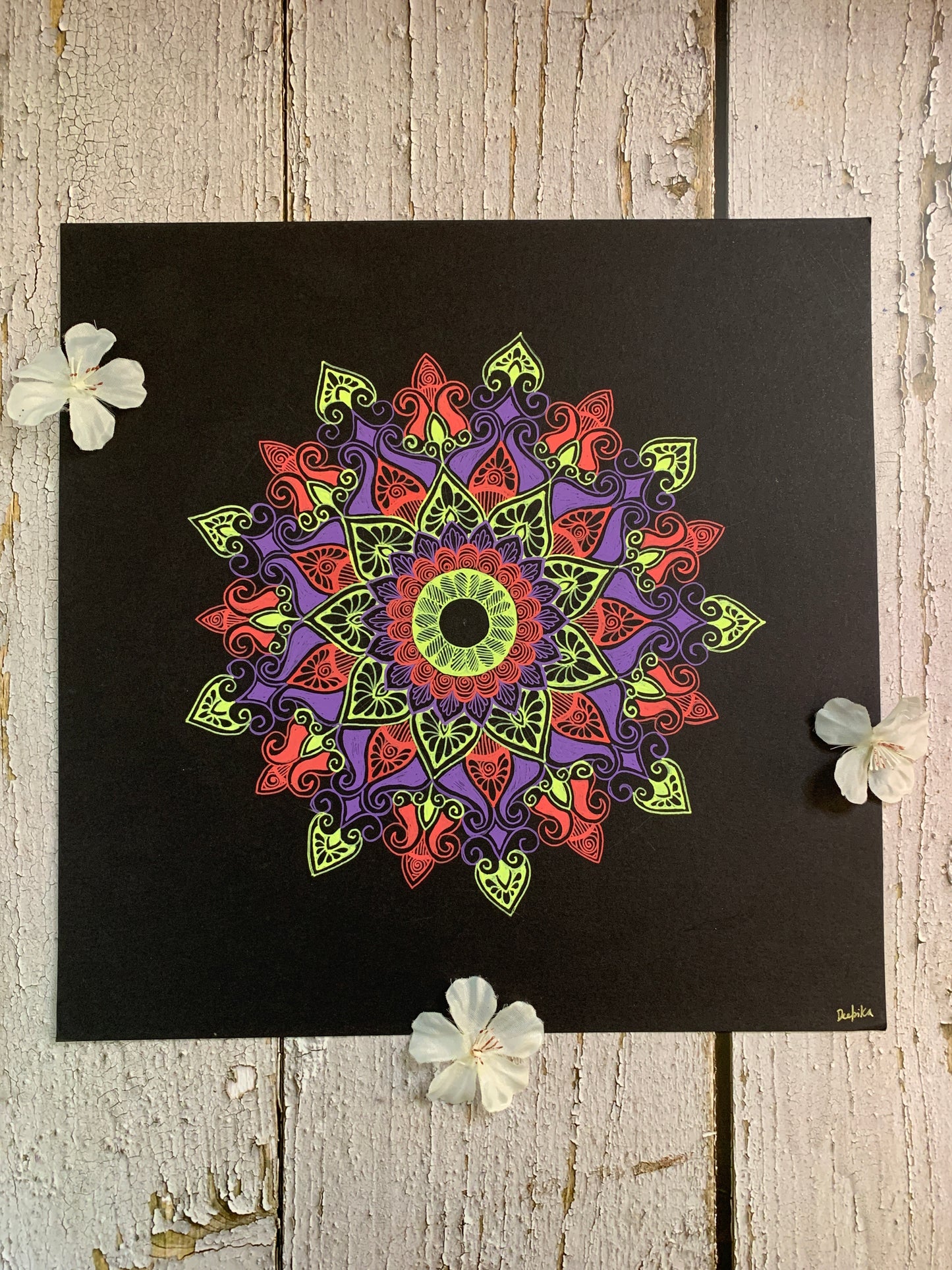 Neon Sun Mandala