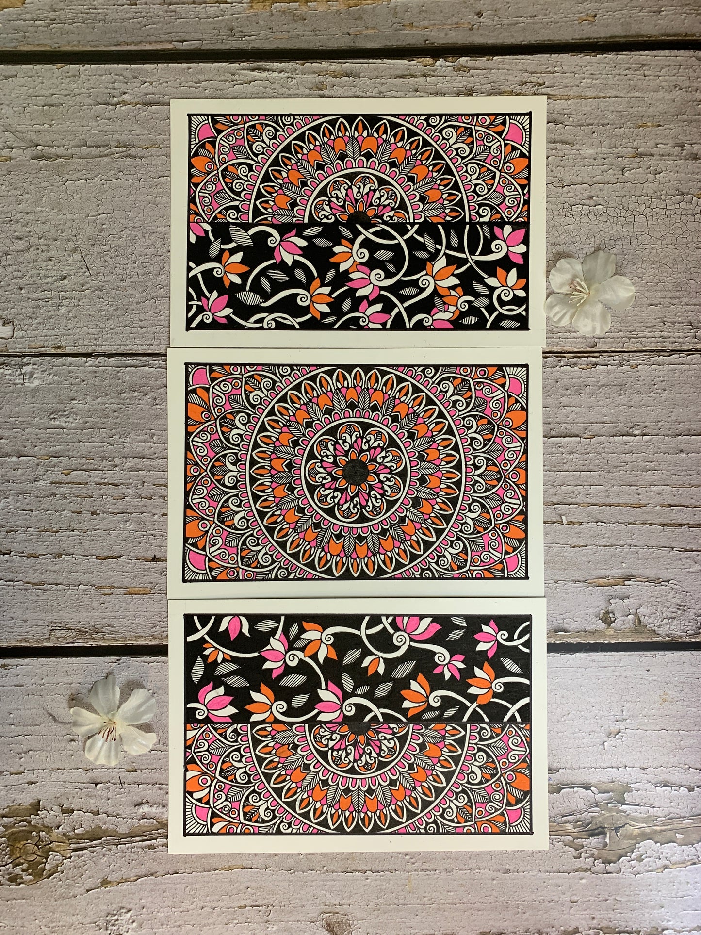 Oranges & Pinks Mandala Set