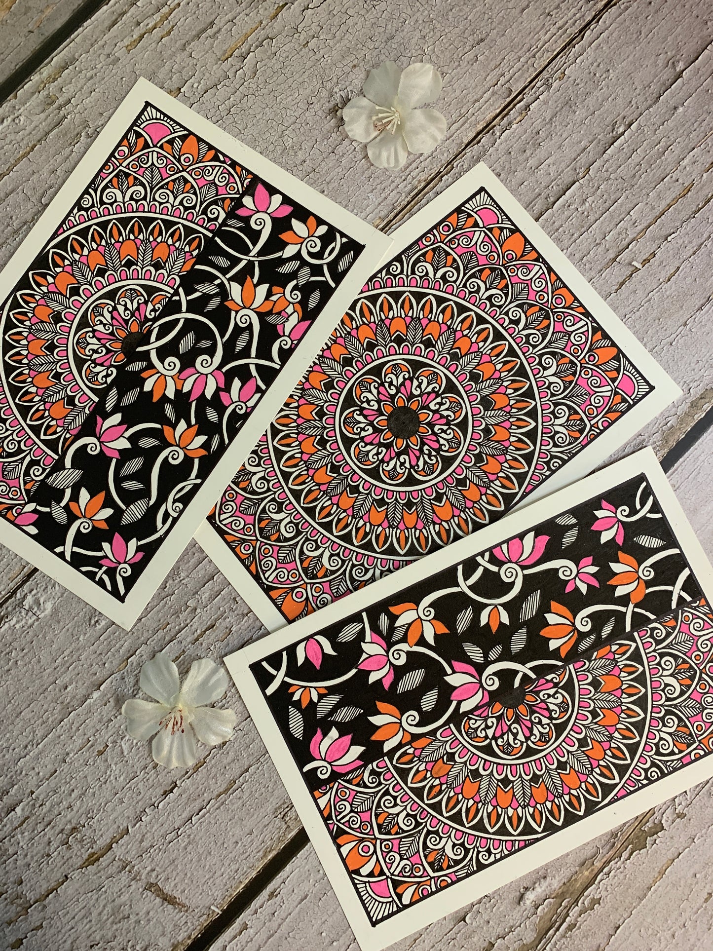 Oranges & Pinks Mandala Set