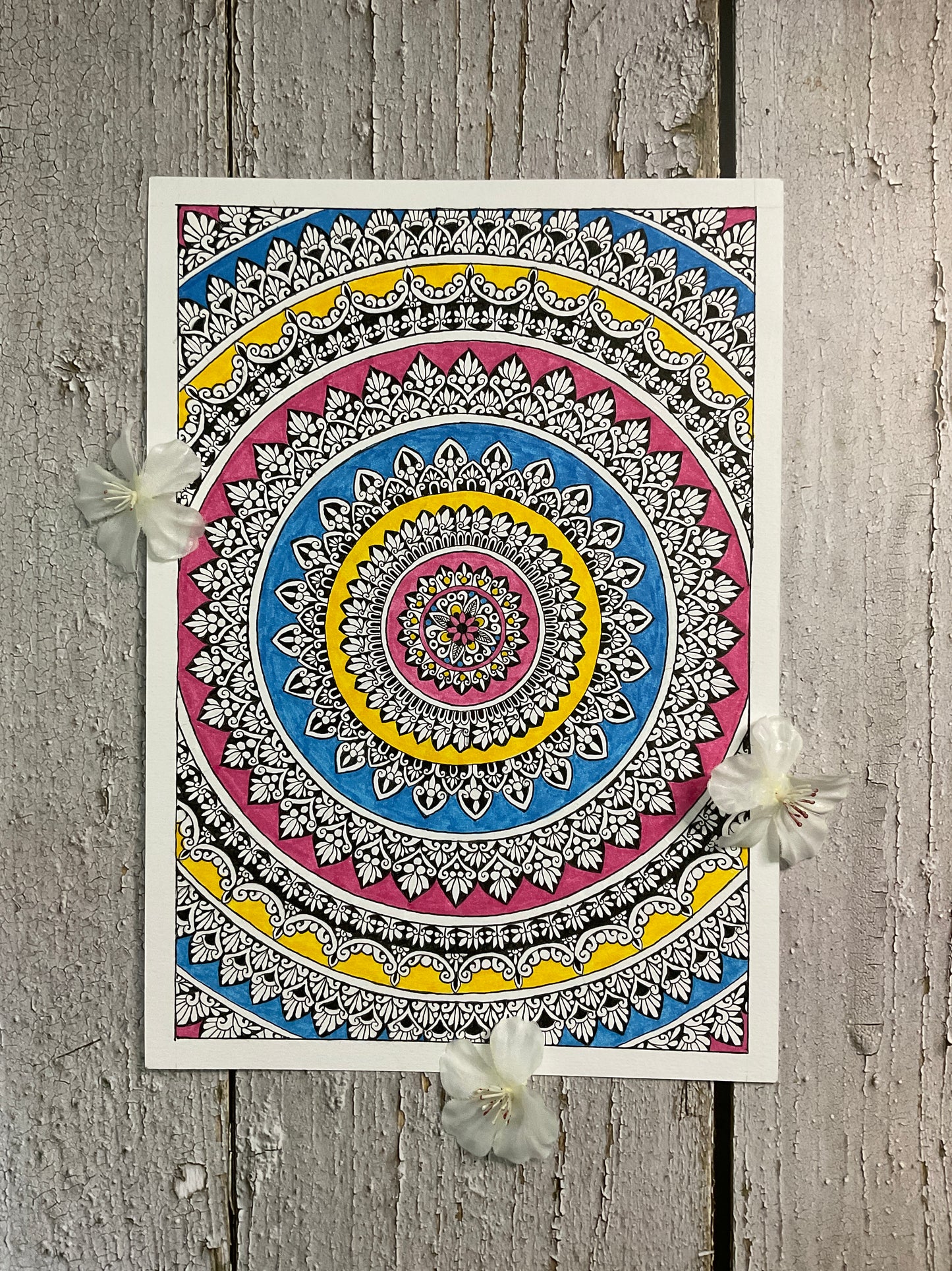 Pink Meets Blue Mandala