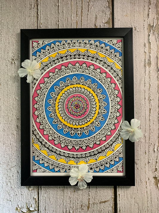 Pink Meets Blue Mandala