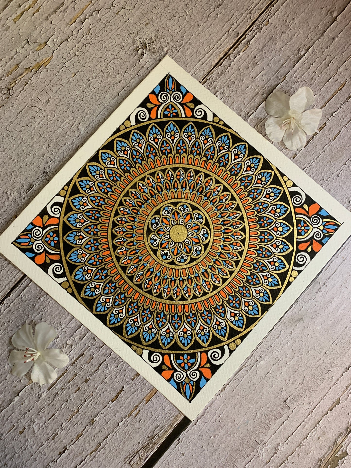 Vasantha Orange Mandala