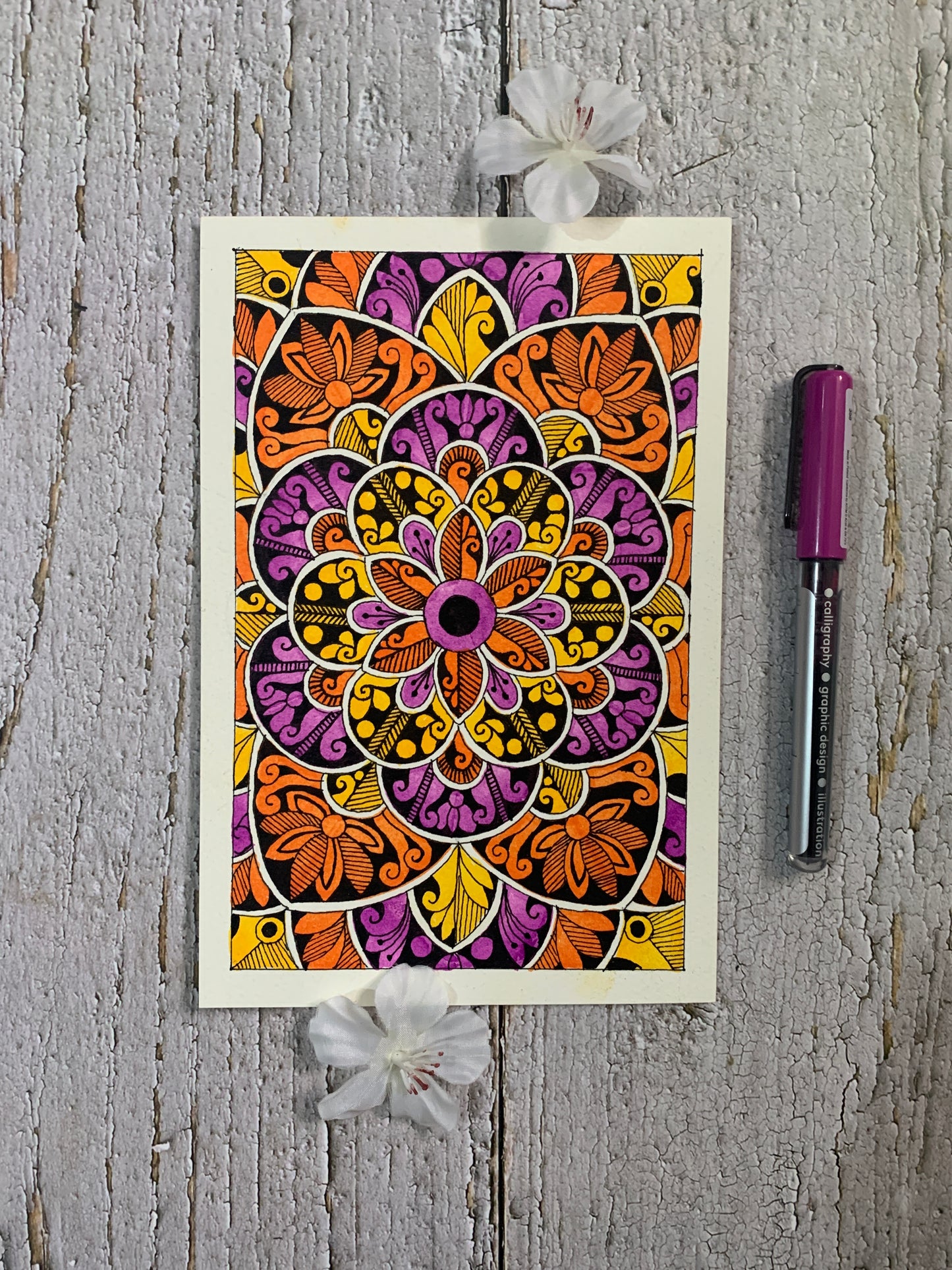 Virat Orange Mandala