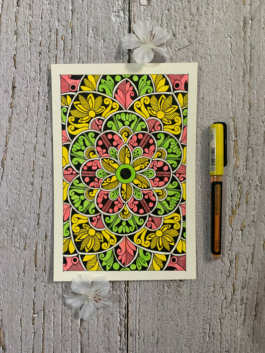 Virat Yellow Mandala